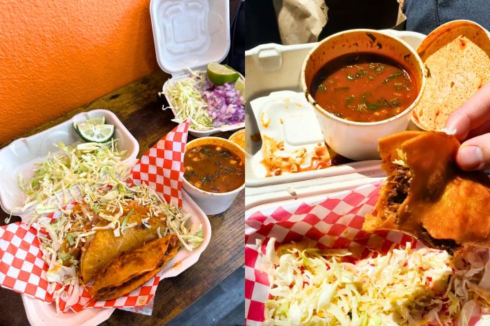 birria tacos from El Cocinero.