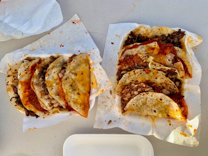 birria tacos from El Ruso.